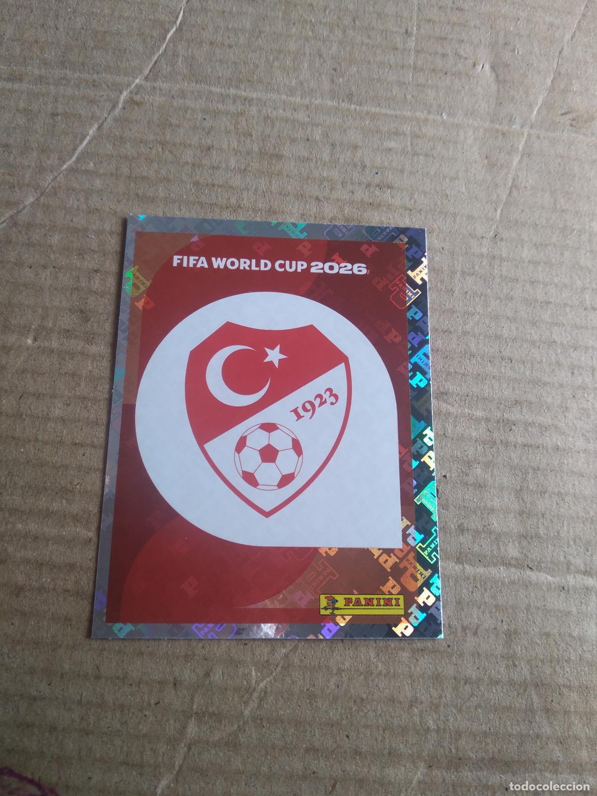 Cromos de f&uacute;tbol: TUR 1 ESCUDO TURQUIA CROMO FUTBOL PANINI MUNDIAL 2026 WORLD CUP COPA DEL MUNDO