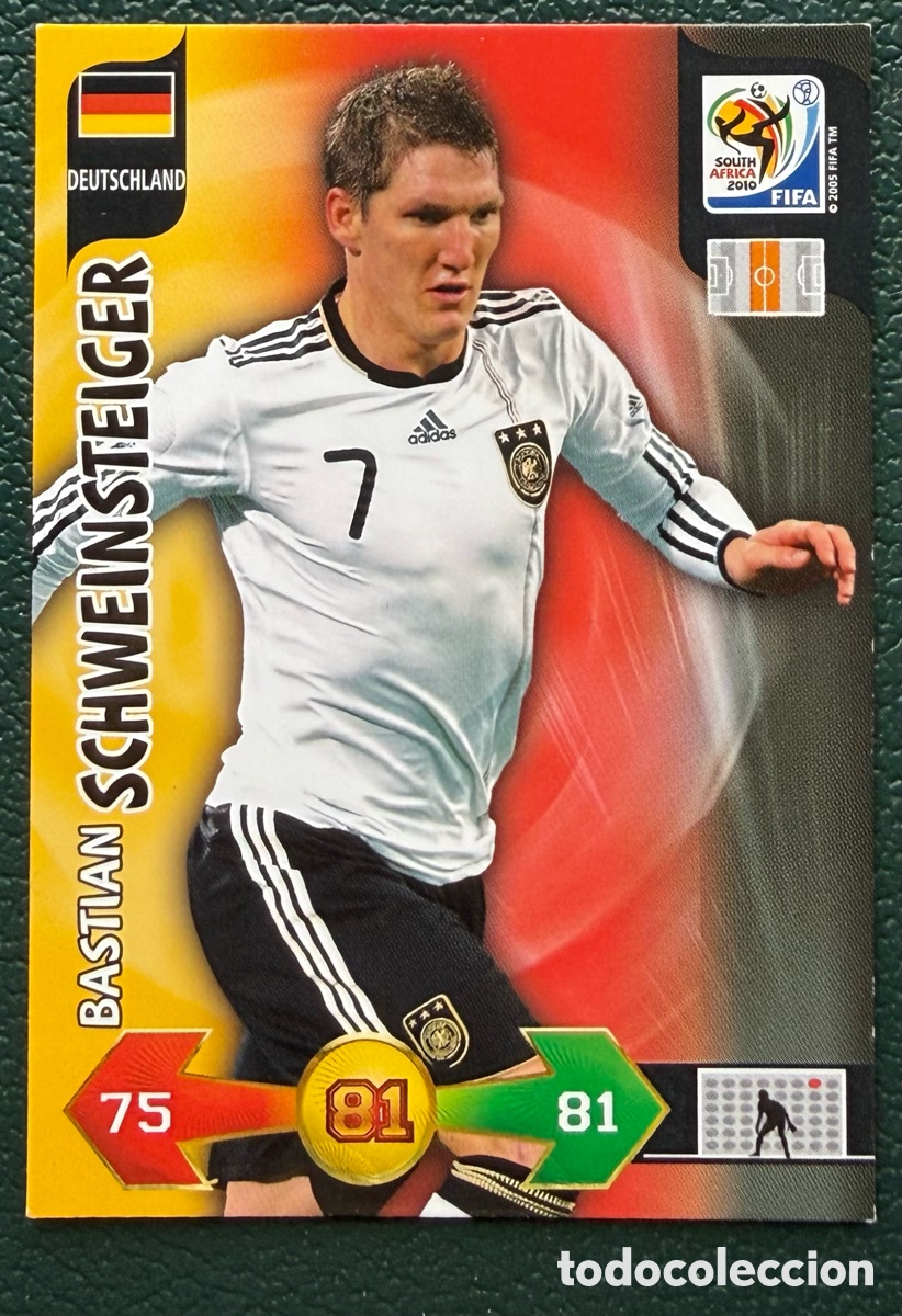 Cromos de Futebol: BASTIAN SCHWEINSTEIGER ALEMANIA FICHAS ALBUM ADRENALYN XL MUNDIAL SOUTH AFRICA 2010