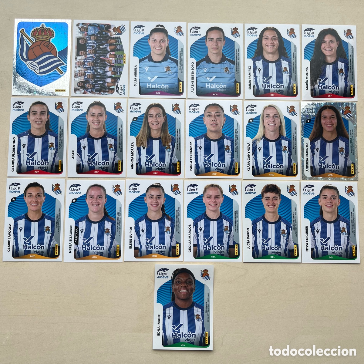 Figurine di Calcio: Lote 19 cromos Real Sociedad Liga F 2025-26