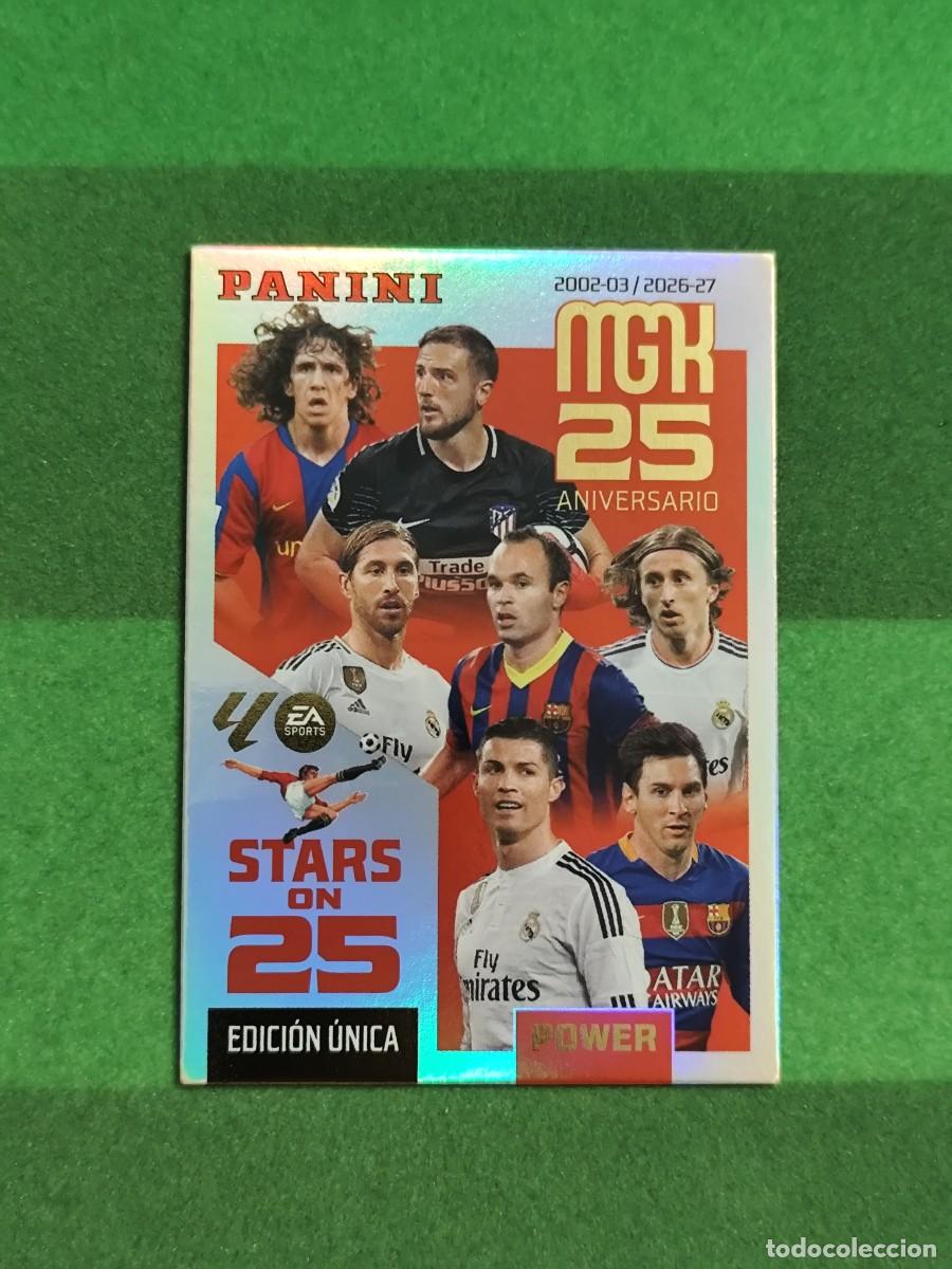 Cromos de f&uacute;tbol: 425 P (Messi, Cristiano Ronaldo, Ramos, Iniesta, Modric) Stars on 25 Power Megacracks 2026/27 26/27