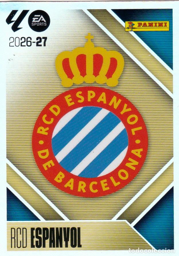 Cromos de f&uacute;tbol: ESTE 2026-27 * ESCUDO * N&ordm; 1 - DEL ESPANYOL (NUEVO DE SOBRE) (A-20)
