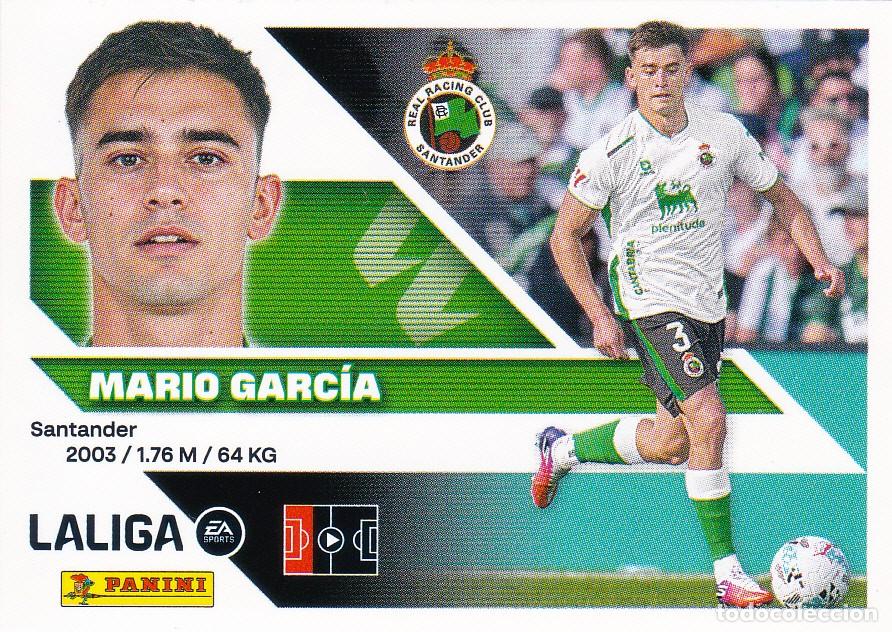 Cromos de f&uacute;tbol: ESTE 2026-27 * MARIO GARC&Iacute;A * N&ordm; 9B - DEL RACING (NUEVO DE SOBRE) (A-20)