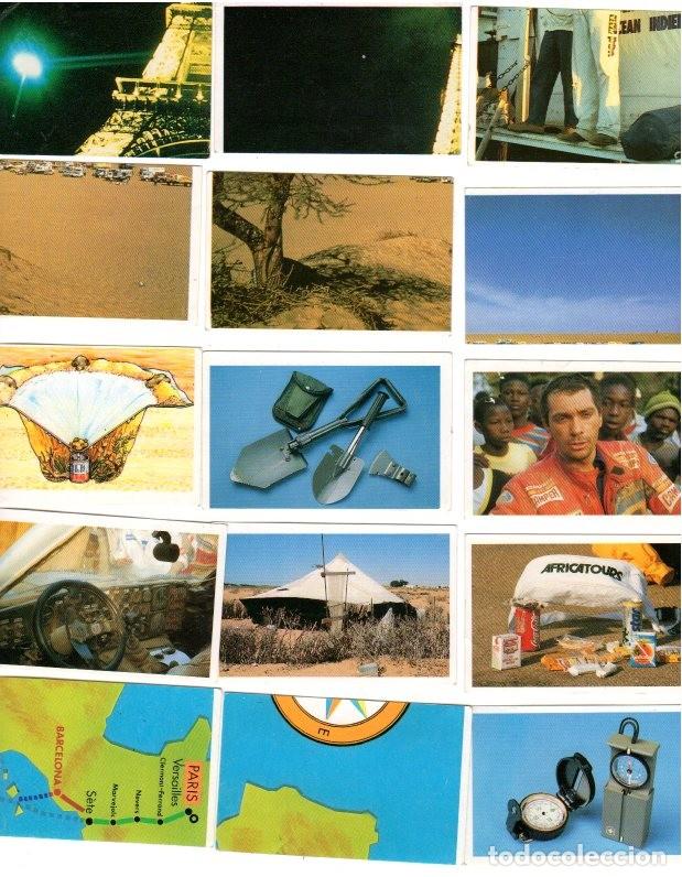 Cromos de f&uacute;tbol: EL DESAFIO DEL DESIERTO PARIS DAKAR *** CROMOS A&Ntilde;O 1988 *** LOTE DE 72