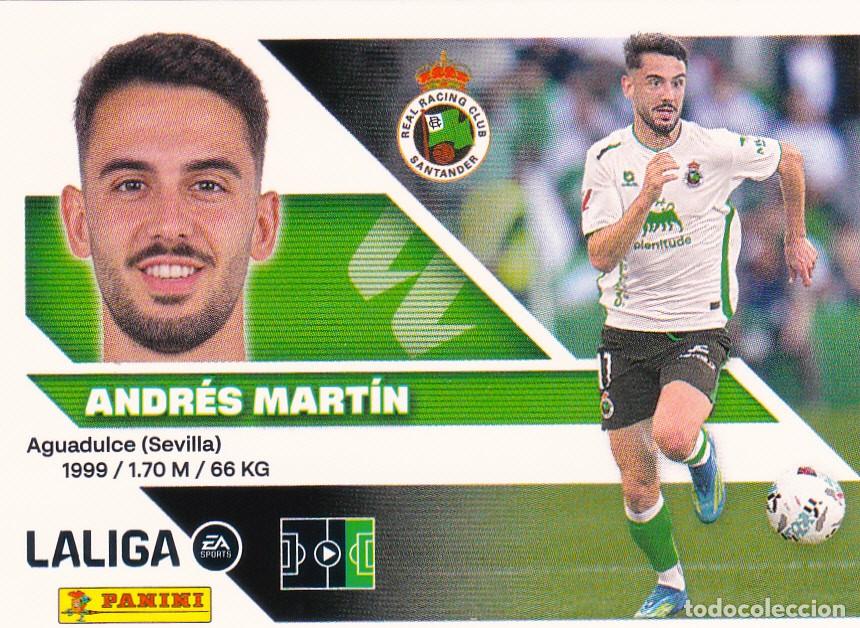 Cromos de f&uacute;tbol: ESTE 2026-27 * ANDR&Eacute;S MART&Iacute;N * N&ordm; 16 - DEL RACING (NUEVO DE SOBRE) (A-20)