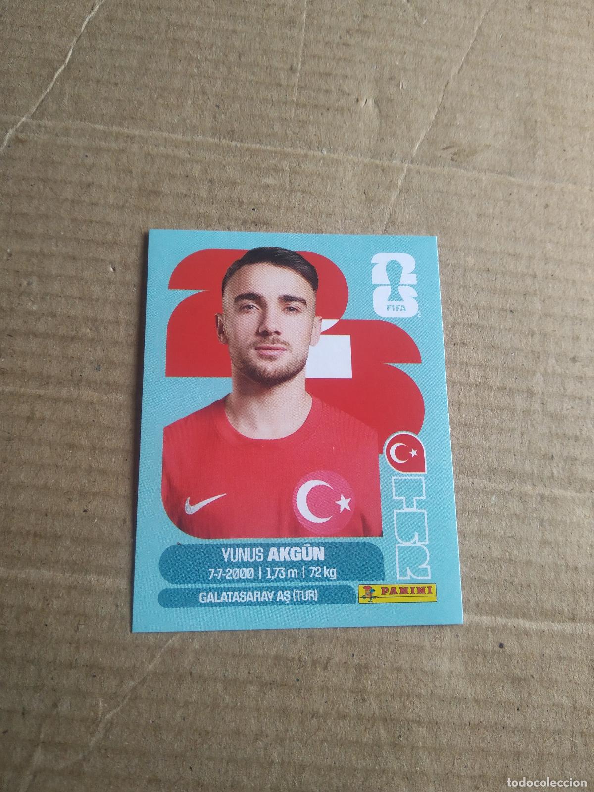 Cromos de f&uacute;tbol: TUR 16 YUNUS AKGUN TURQUIA CROMO FUTBOL PANINI MUNDIAL 2026 WORLD CUP COPA DEL MUNDO
