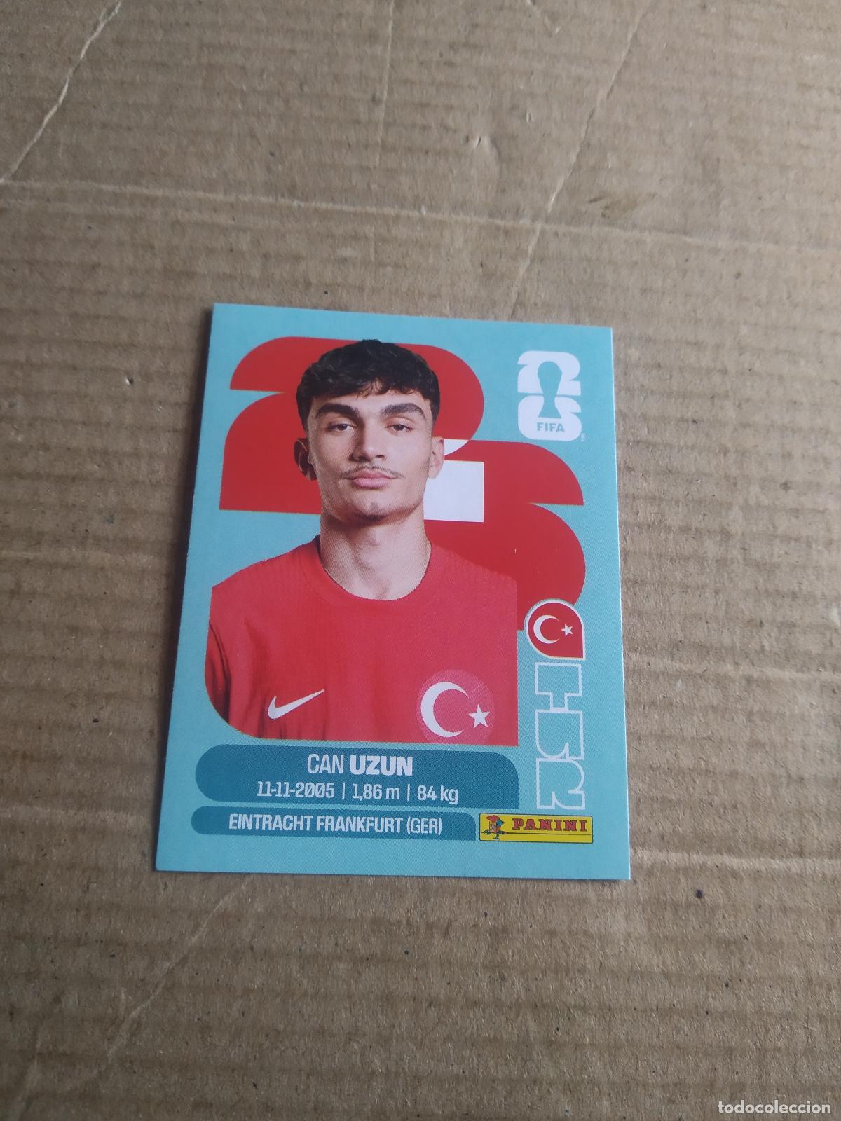Cromos de f&uacute;tbol: TUR 17 CAN UZUN TURQUIA CROMO FUTBOL PANINI MUNDIAL 2026 WORLD CUP COPA DEL MUNDO