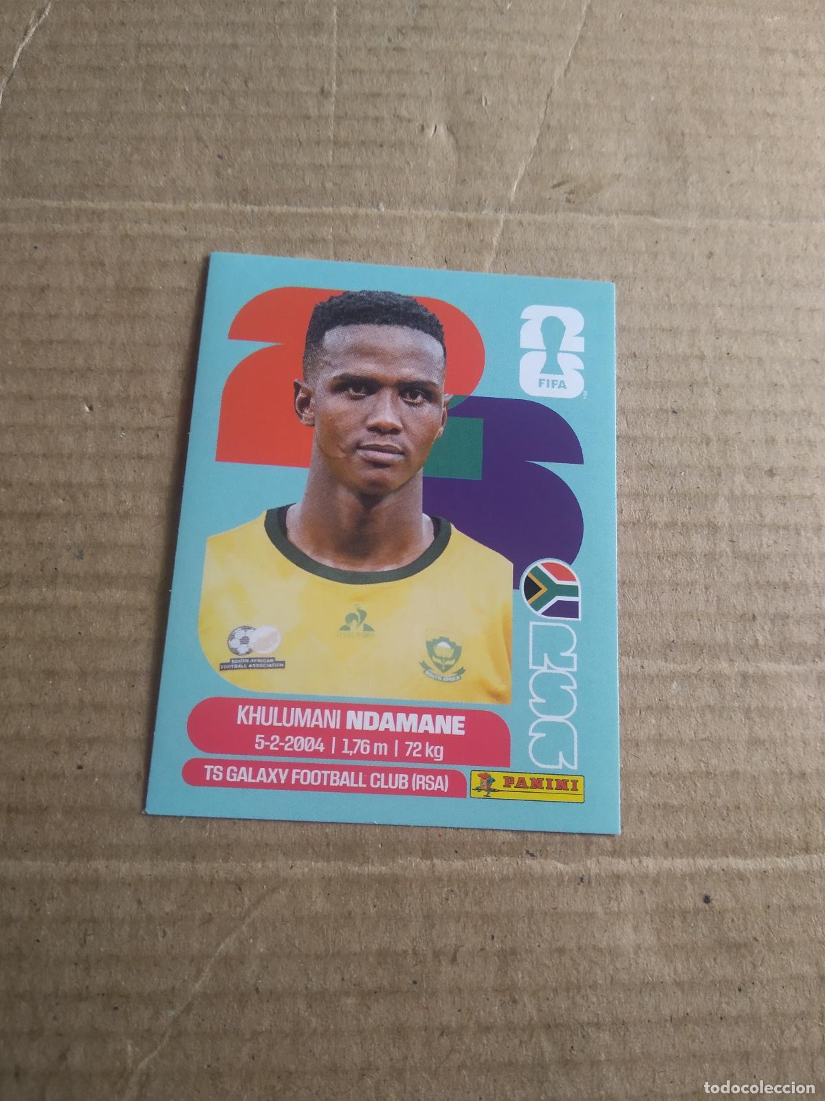 Cromos de f&uacute;tbol: RSA 7 KHULUMANI NDAMANE SUDAFRICA CROMO FUTBOL PANINI MUNDIAL 2026 WORLD CUP COPA DEL MUNDO