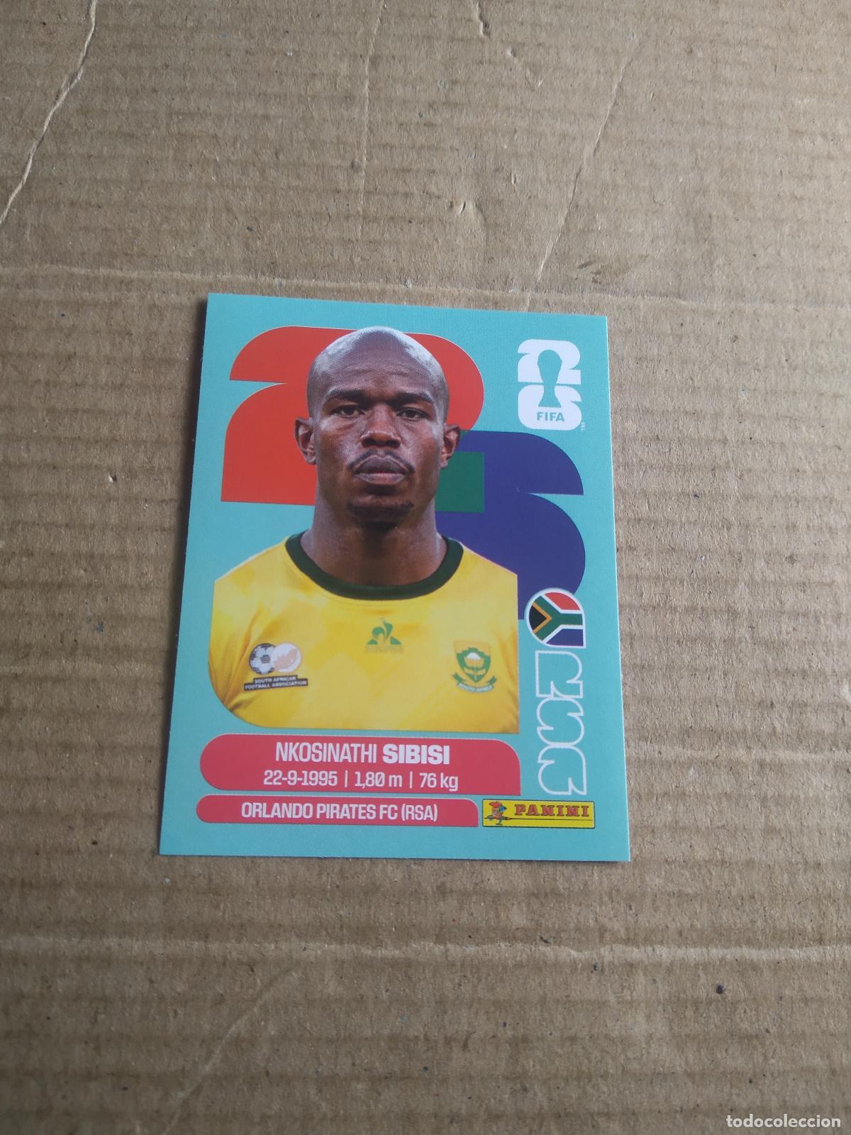 Cromos de f&uacute;tbol: RSA 10 NKOSINATHI SIBISI SUDAFRICA CROMO FUTBOL PANINI MUNDIAL 2026 WORLD CUP COPA DEL MUNDO