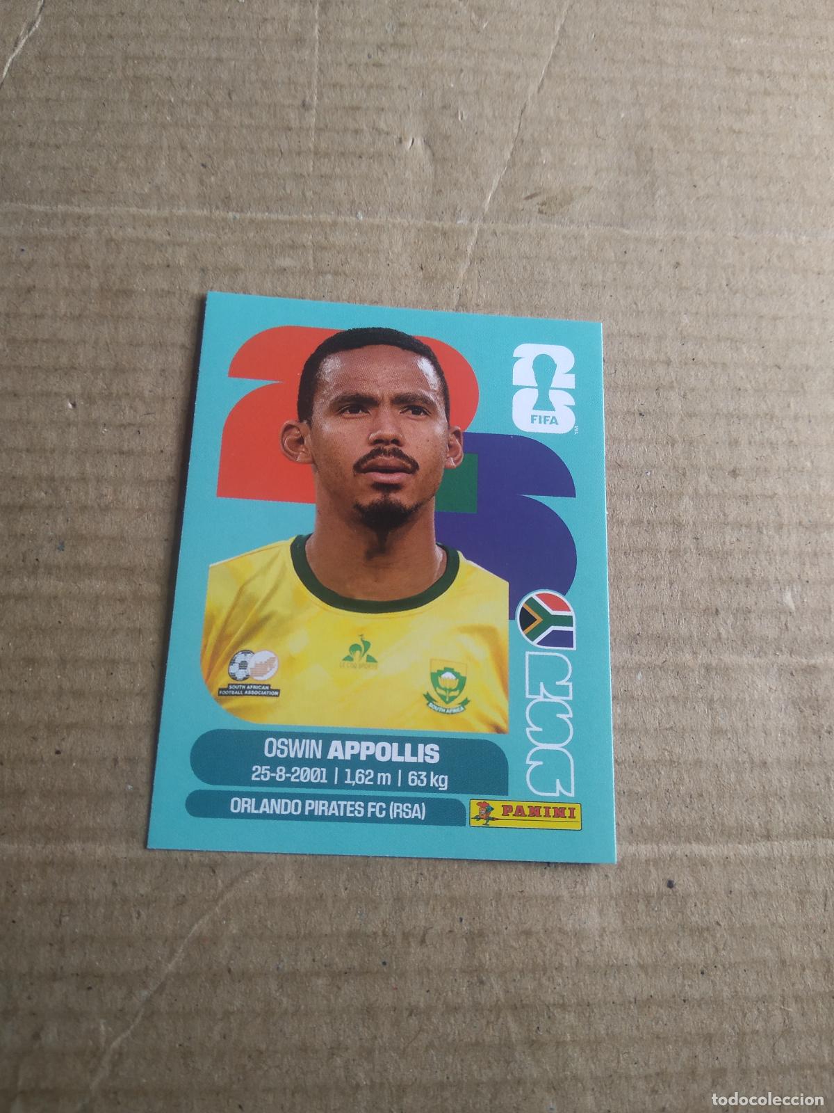 Fu&szlig;ball-Sticker: RSA 20 OSWIN APPOLLIS SUDAFRICA CROMO FUTBOL PANINI MUNDIAL 2026 WORLD CUP COPA DEL MUNDO