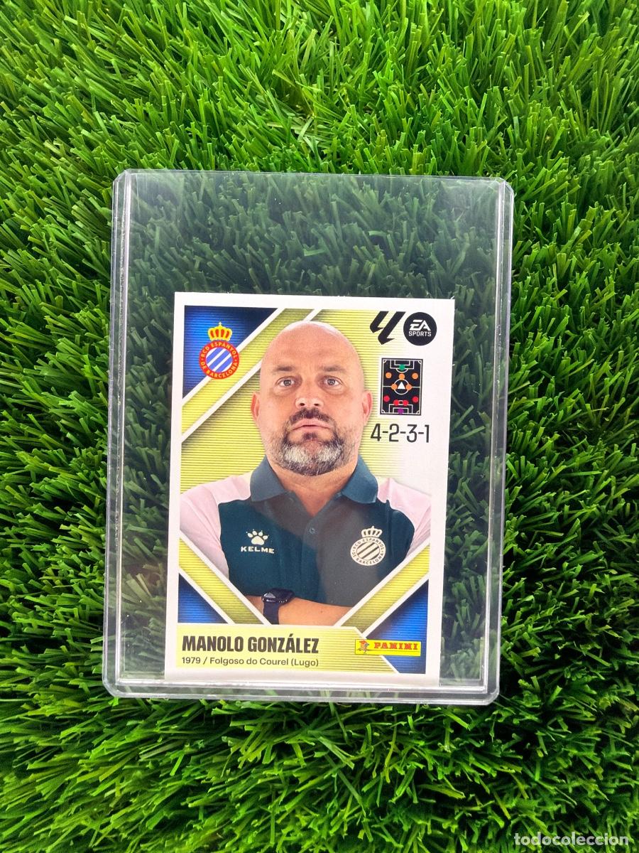 Fu&szlig;ball-Sticker: N&ordm; 2 Manolo Gonz&aacute;lez Entrenador RCD Espanyol Liga Este 26 27