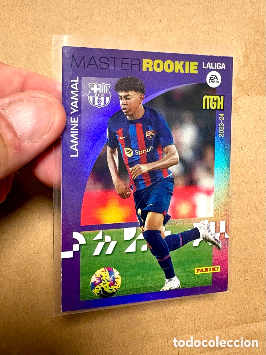 Football Stickers: MASTER ROOKIE 423 LAMINE YAMAL BARCELONA PANINI LIGA MEGACRACKS 2023 2024 23 24