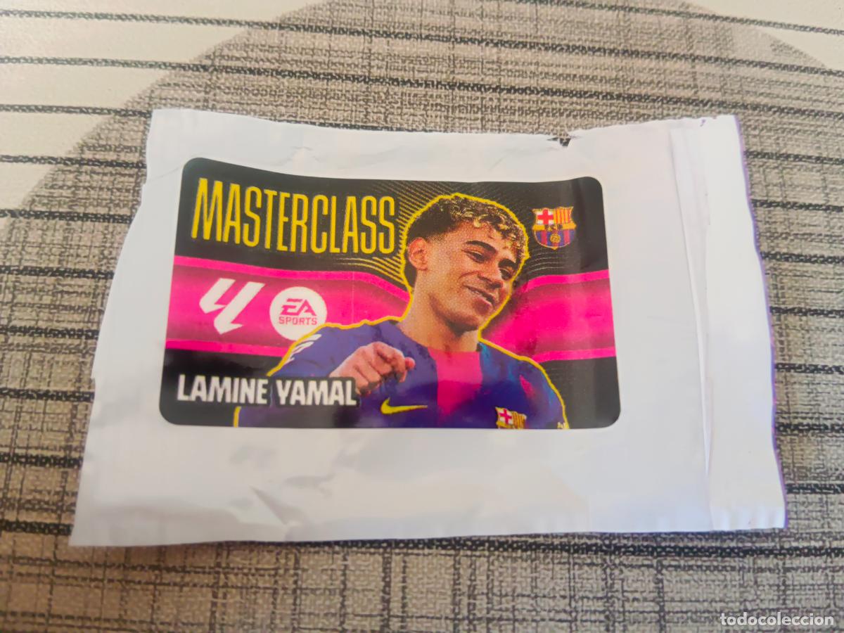 Cromos de f&uacute;tbol: TEMPORADA 2026 2027 26 27 CHICLE MASTERCLASS LAMINE YAMAL BARCELONA ESTE