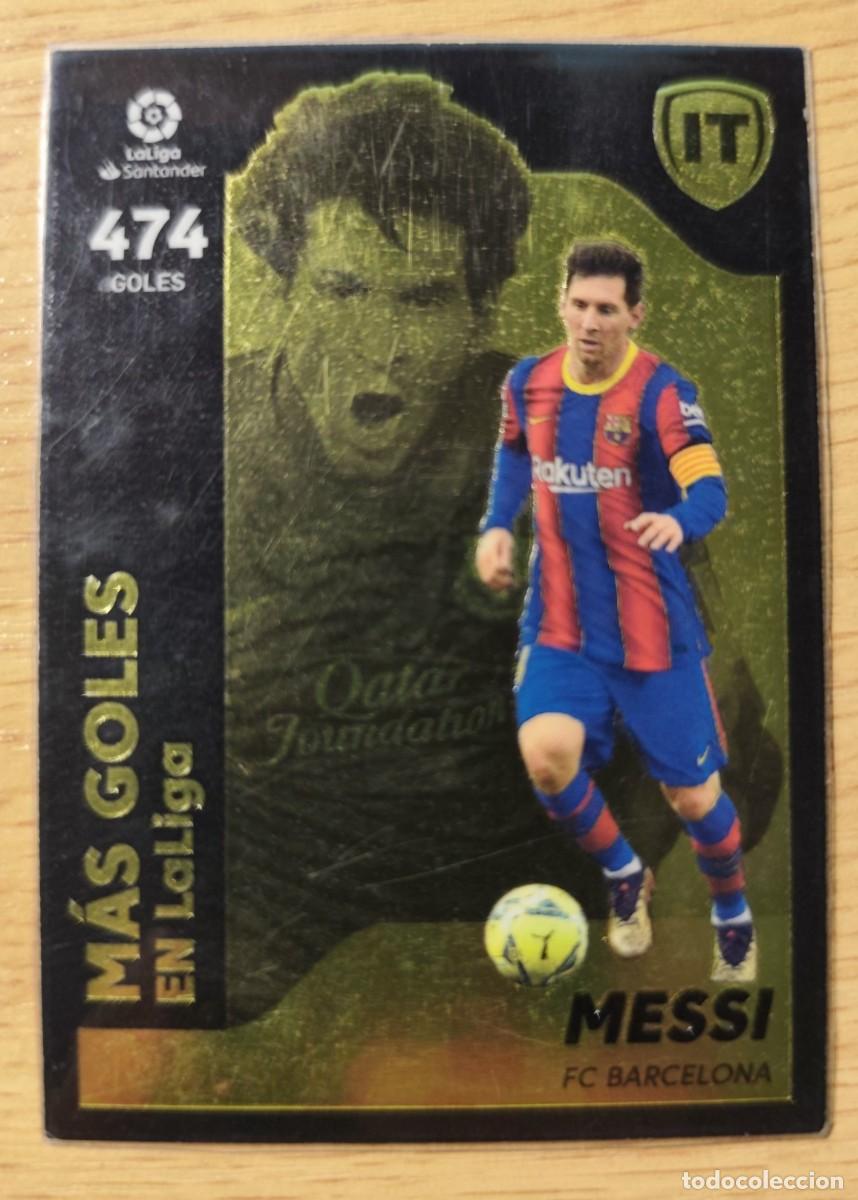 Cromos de f&uacute;tbol: CARD FOOTBALL MESSI N&deg; 3 - M&Aacute;S GOLES EN LA LIGA - LA ISLA DEL TESORO - LIGA ESTE 2021 2022