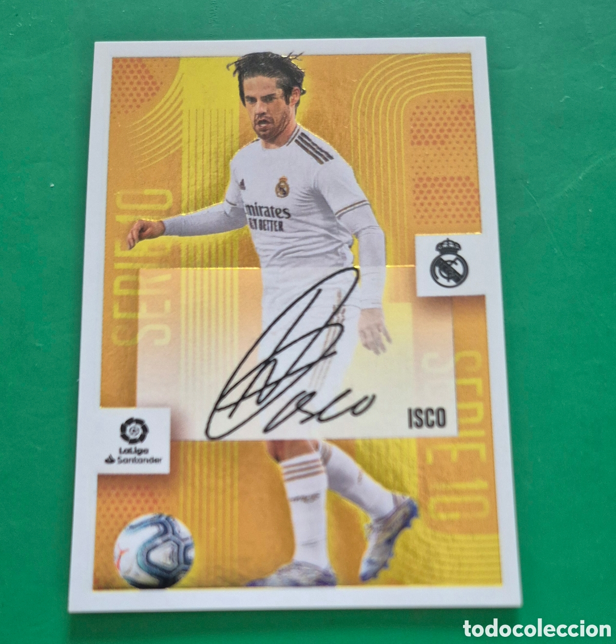 Cromos de f&uacute;tbol: CROMO ISCO 10 SERIE 10 REAL MADRID LIGA 2020 2021 20 21 ESTE PANINI NUNCA PEGADO