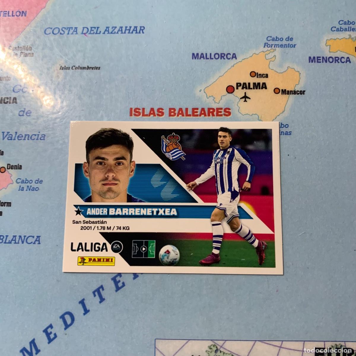 Cromos de f&uacute;tbol: Barrenetxea n&uacute;mero 16 de la Real Sociedad cromo liga este 26-27 2026-2027