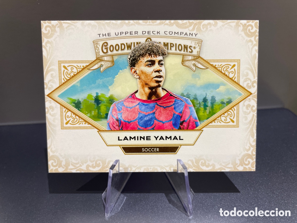 Cromos de f&uacute;tbol: Lamine Yamal 98 Goodwin Champions Upper Deck 2025 FC Barcelona
