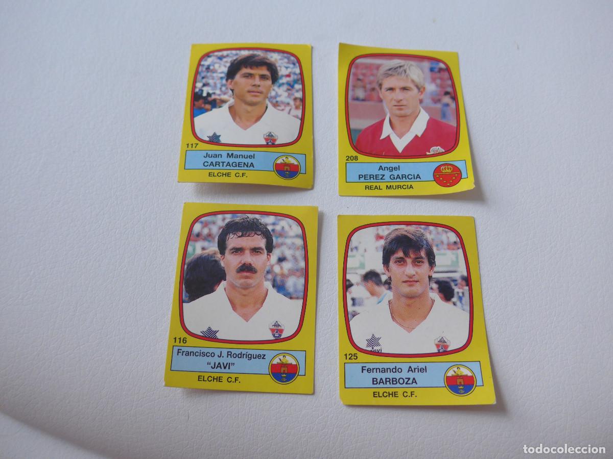Cromos de f&uacute;tbol: 4 CROMOS FUTBOL 89 DE PANINI SIN PEGAR