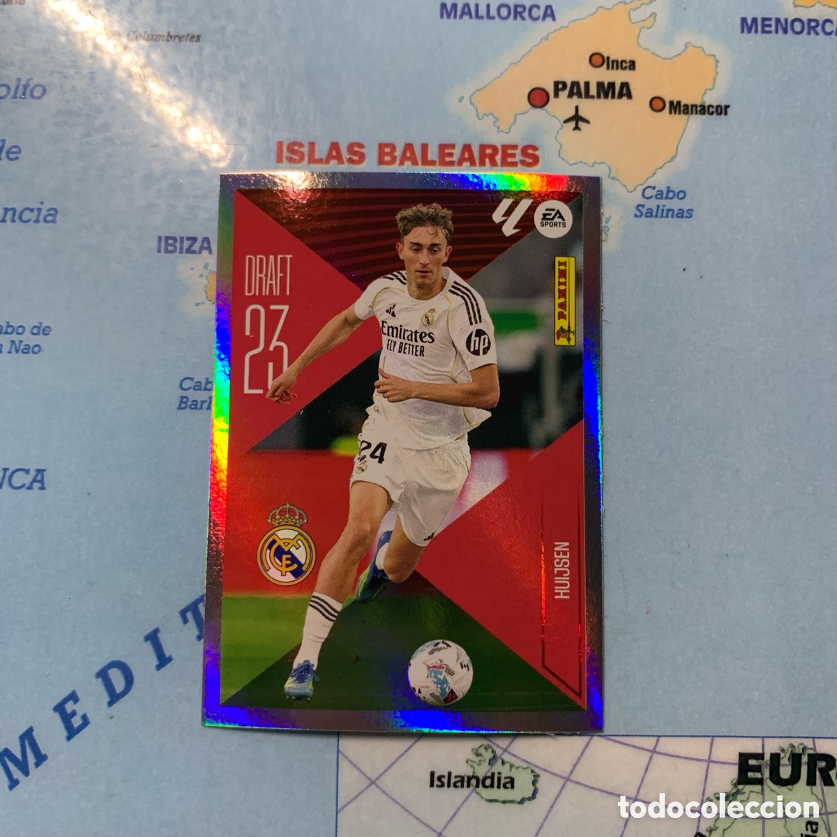 Cromos de f&uacute;tbol: Huijsen draft 23 n&uacute;mero 10 Del Real Madrid cromo de la liga este 26-27 2026-2027