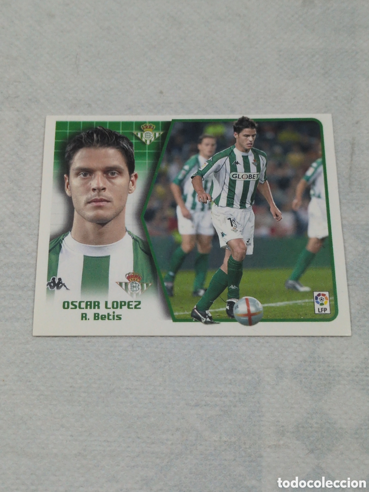 Fu&szlig;ball-Sticker: OSCAR LOPEZ BETIS COLOCA LIGA ESTE 2005/06 05 06 NUNCA PEGADO SIN PEGAR