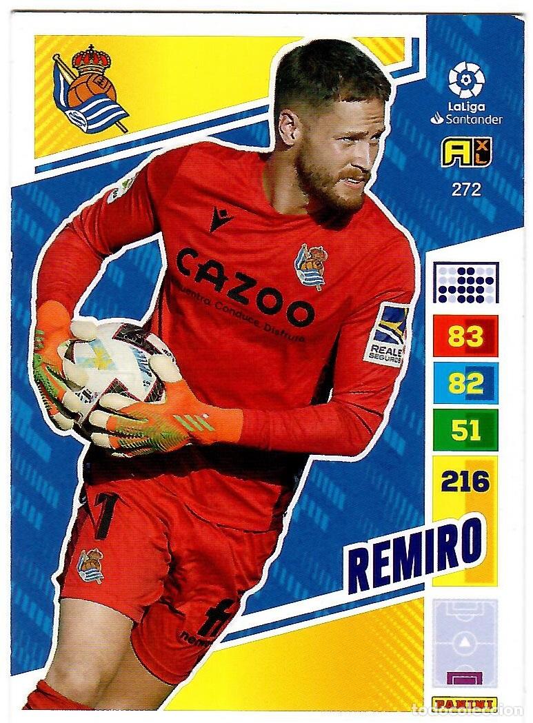 Fu&szlig;ball-Sticker: Remiro (R. Sociedad), n&ordm; 272: Cromo del album de futbol Adrenalyn 2022-23