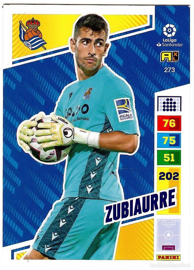Fu&szlig;ball-Sticker: Zubiaurre (R. Sociedad), n&ordm; 273: Cromo del album de futbol Adrenalyn 2022-23
