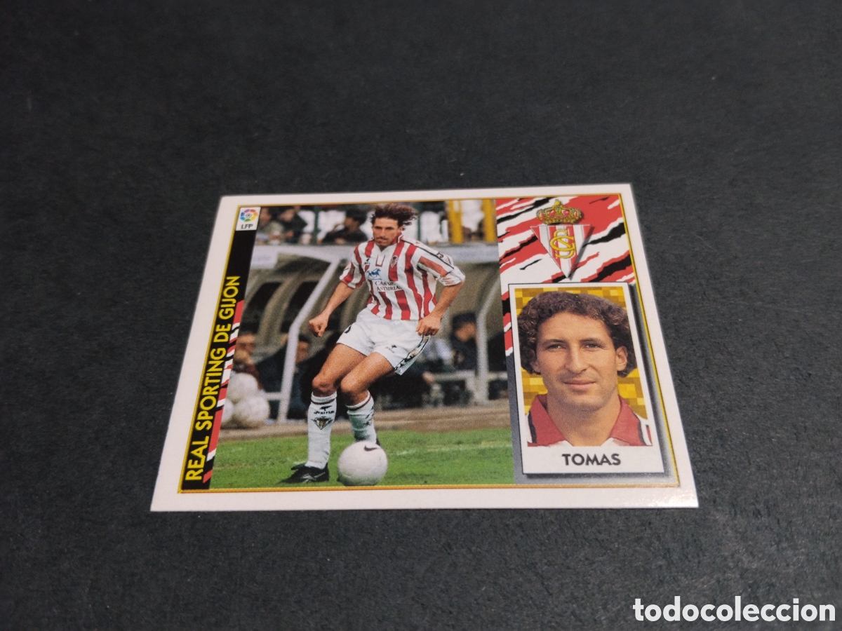 Figurine di Calcio: Cromo futbol Real Sporting de Gij&oacute;n 97-98 Tom&aacute;s