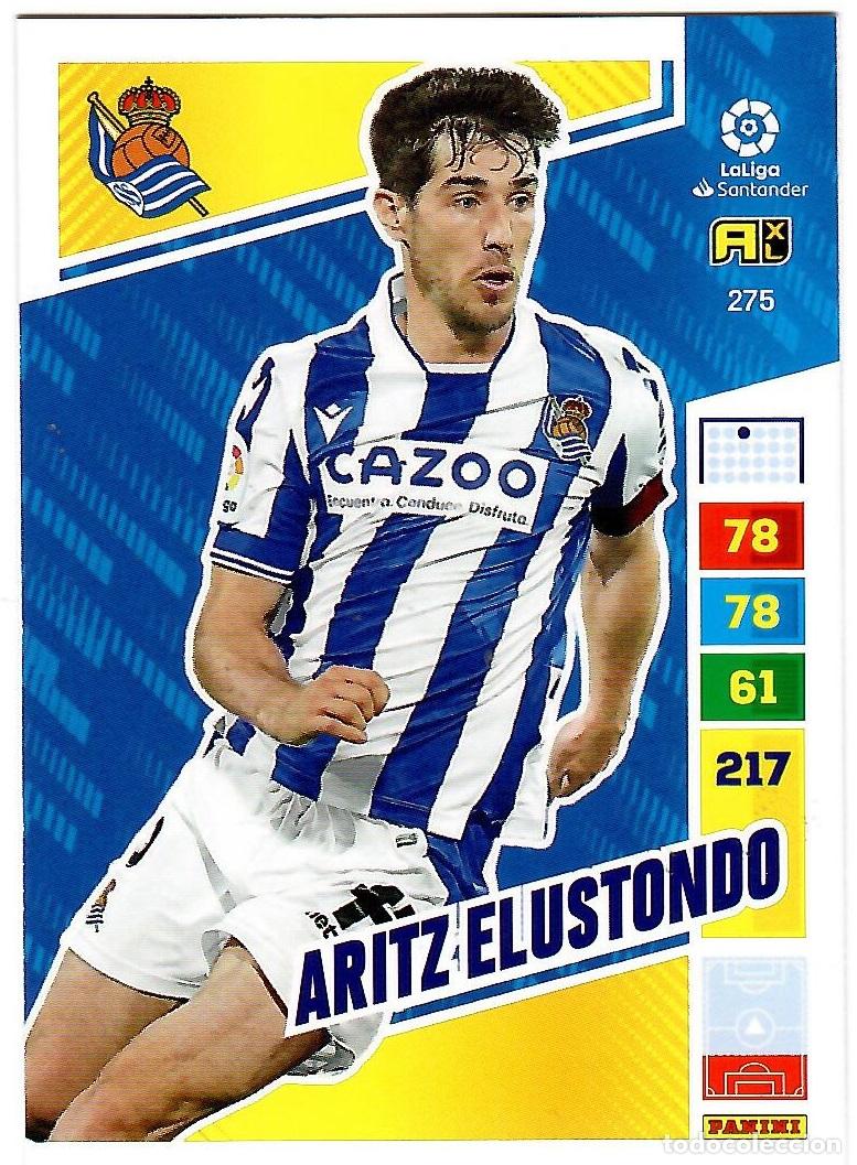 Cromos de f&uacute;tbol: Aritz Elustondo (R. Sociedad), n&ordm; 275: Cromo del album de futbol Adrenalyn 2022-23