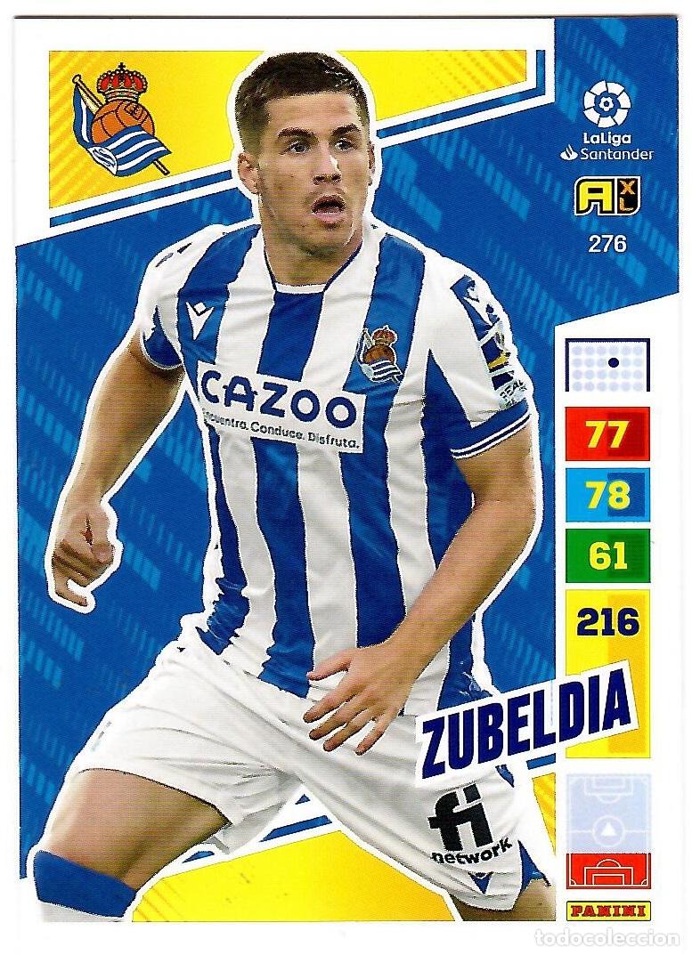 Cromos de f&uacute;tbol: Zubeldia (R. Sociedad), n&ordm; 276: Cromo del album de futbol Adrenalyn 2022-23