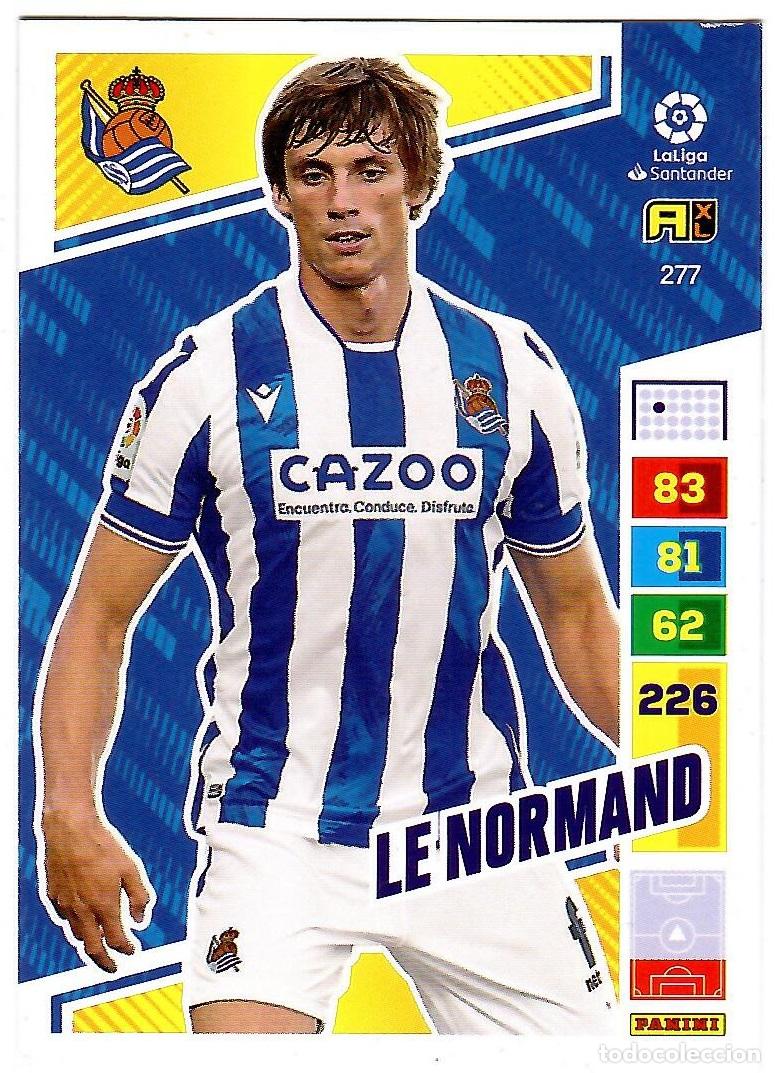 Cromos de f&uacute;tbol: Le Normand (R. Sociedad), n&ordm; 277: Cromo del album de futbol Adrenalyn 2022-23