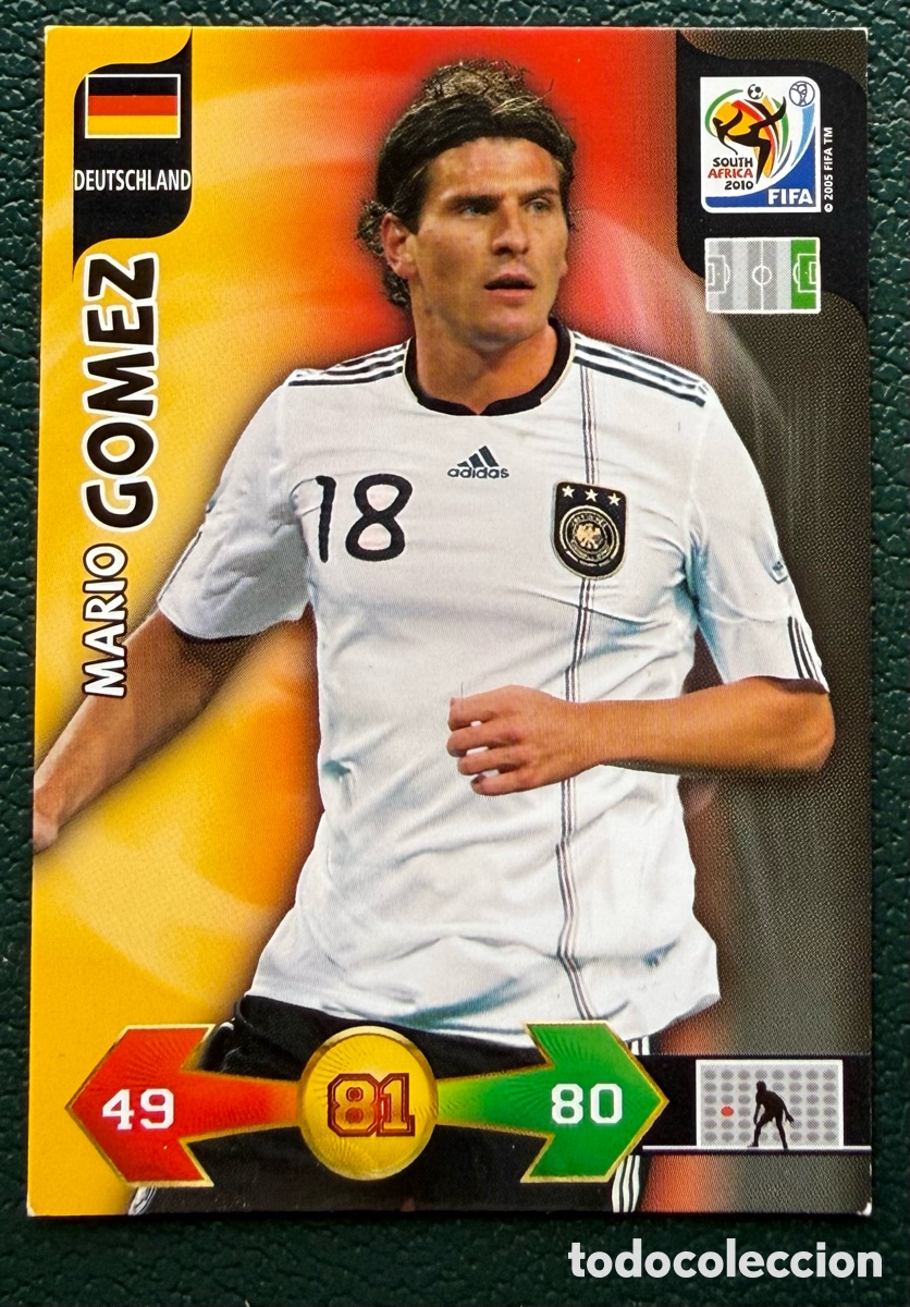 Cromos de Futebol: MARIO GOMEZ ALEMANIA FICHAS ALBUM ADRENALYN XL MUNDIAL SOUTH AFRICA 2010