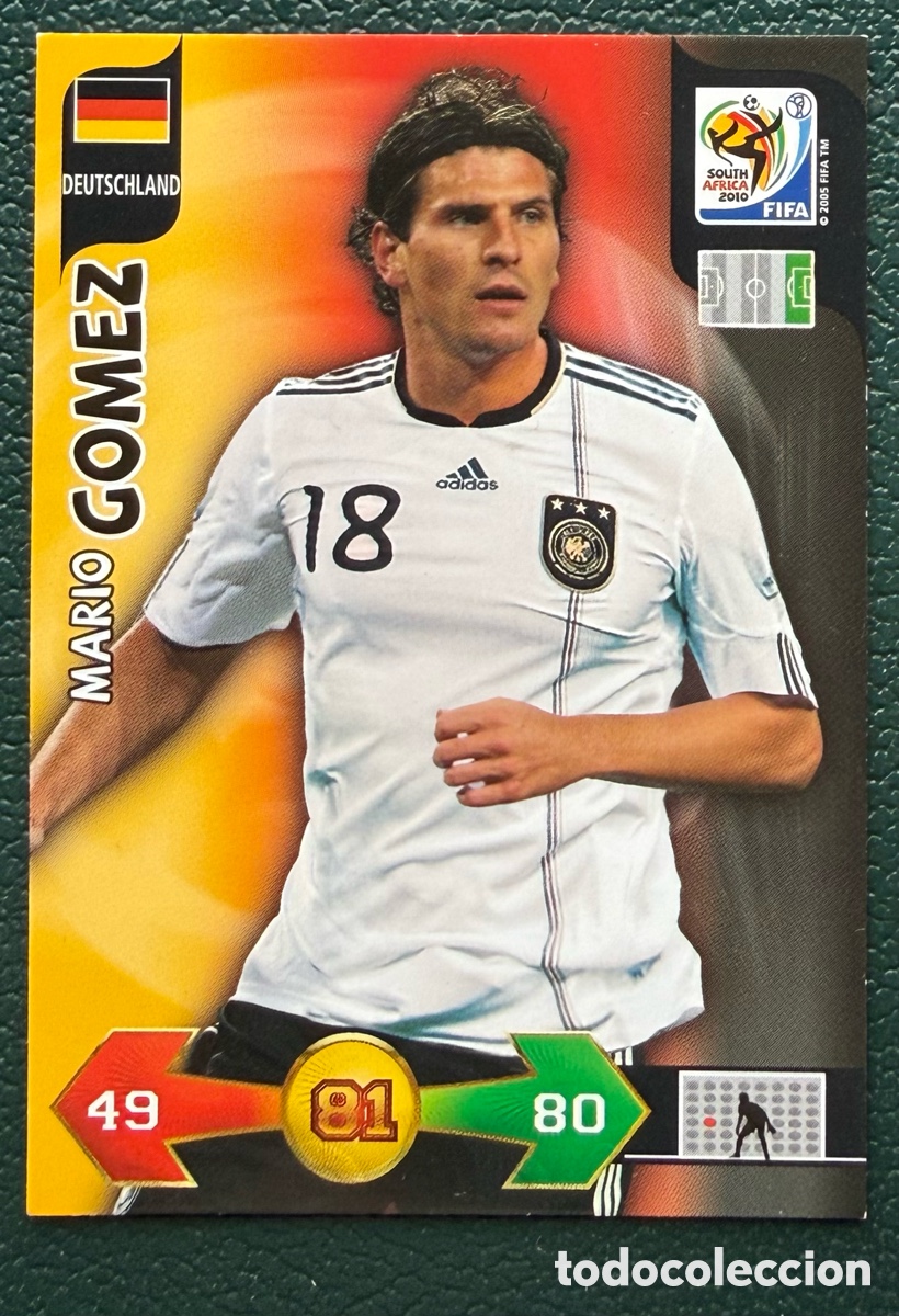 Cromos de Futebol: MARIO GOMEZ ALEMANIA FICHAS ALBUM ADRENALYN XL MUNDIAL SOUTH AFRICA 2010