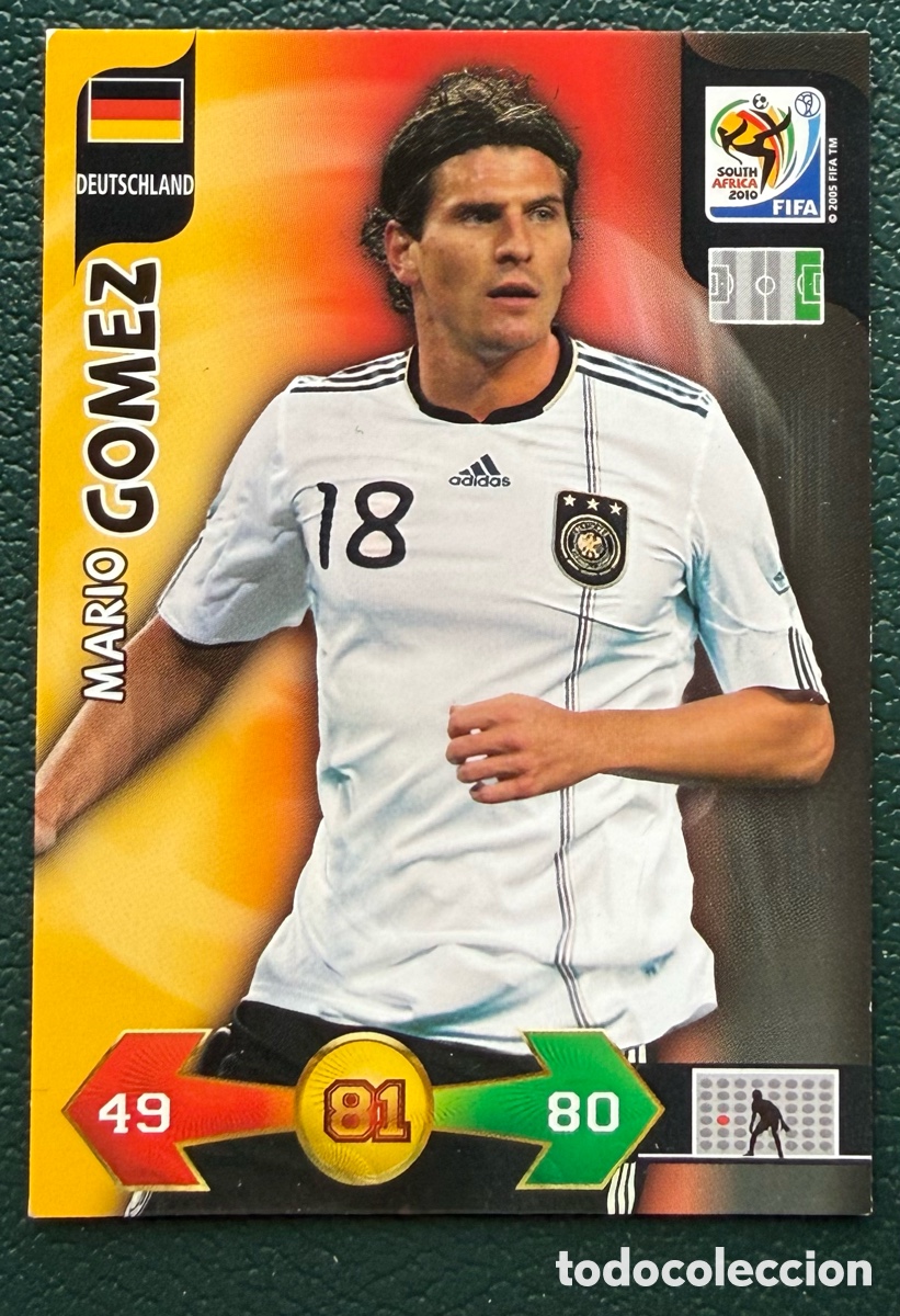 Cromos de Futebol: MARIO GOMEZ ALEMANIA FICHAS ALBUM ADRENALYN XL MUNDIAL SOUTH AFRICA 2010