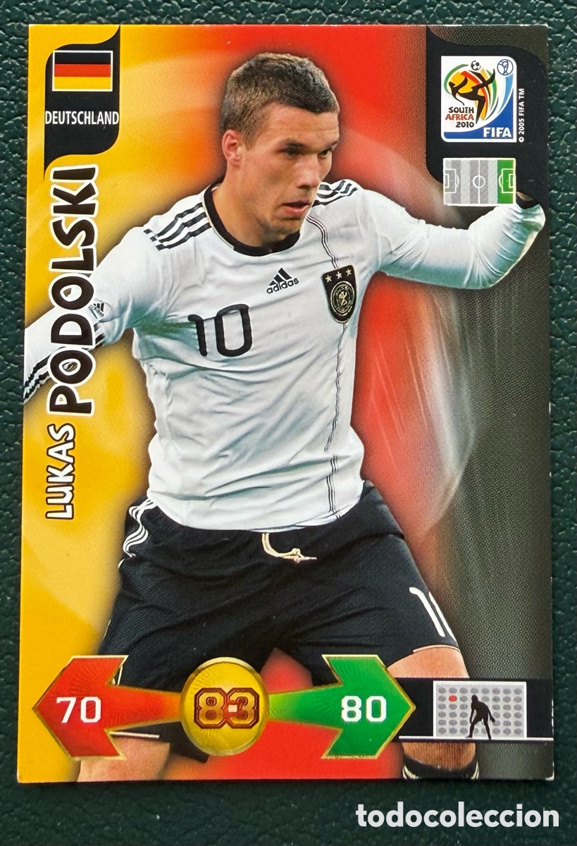 Cromos de Futebol: LUKAS PODOLSKI ALEMANIA FICHAS ALBUM ADRENALYN XL MUNDIAL SOUTH AFRICA 2010