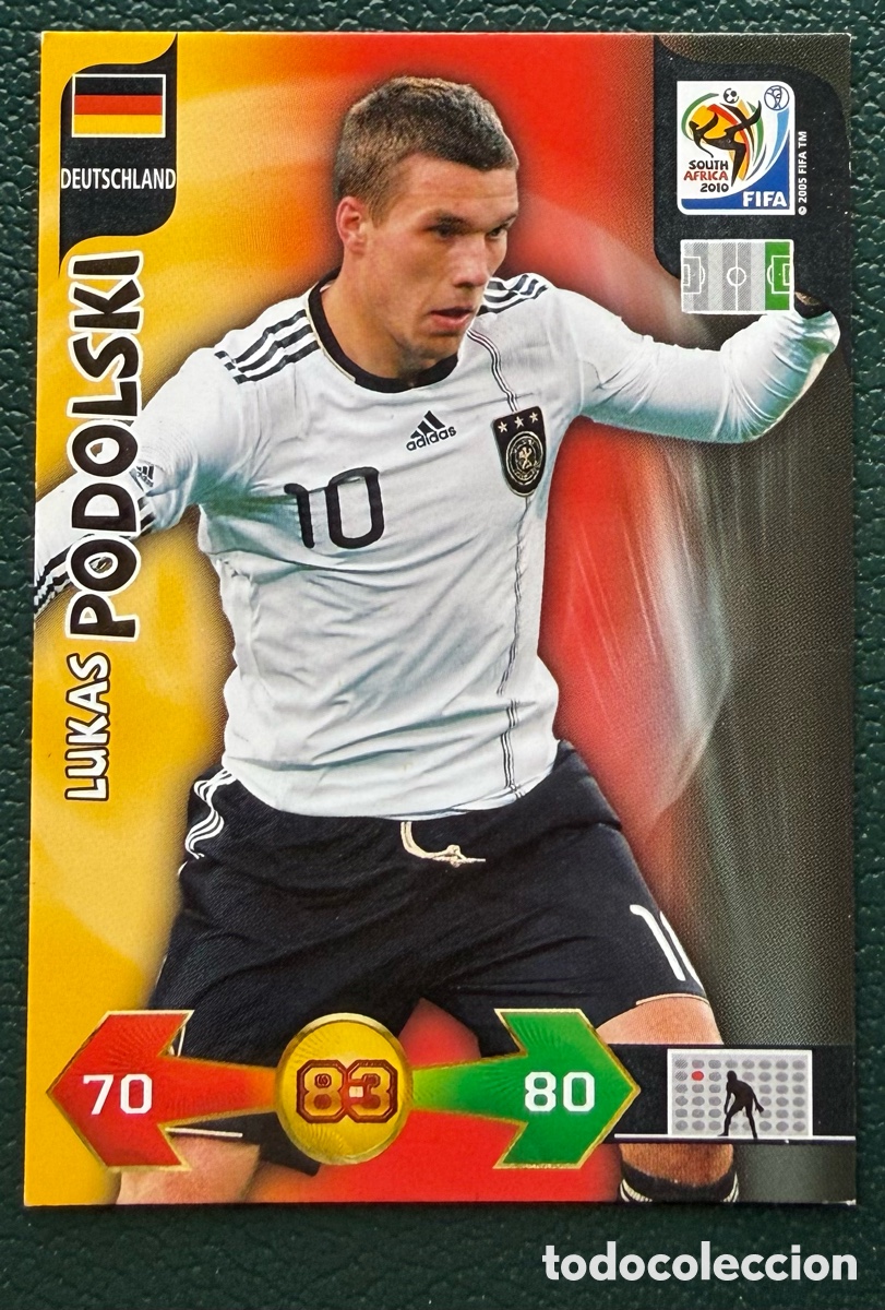 Cromos de Futebol: LUKAS PODOLSKI ALEMANIA FICHAS ALBUM ADRENALYN XL MUNDIAL SOUTH AFRICA 2010