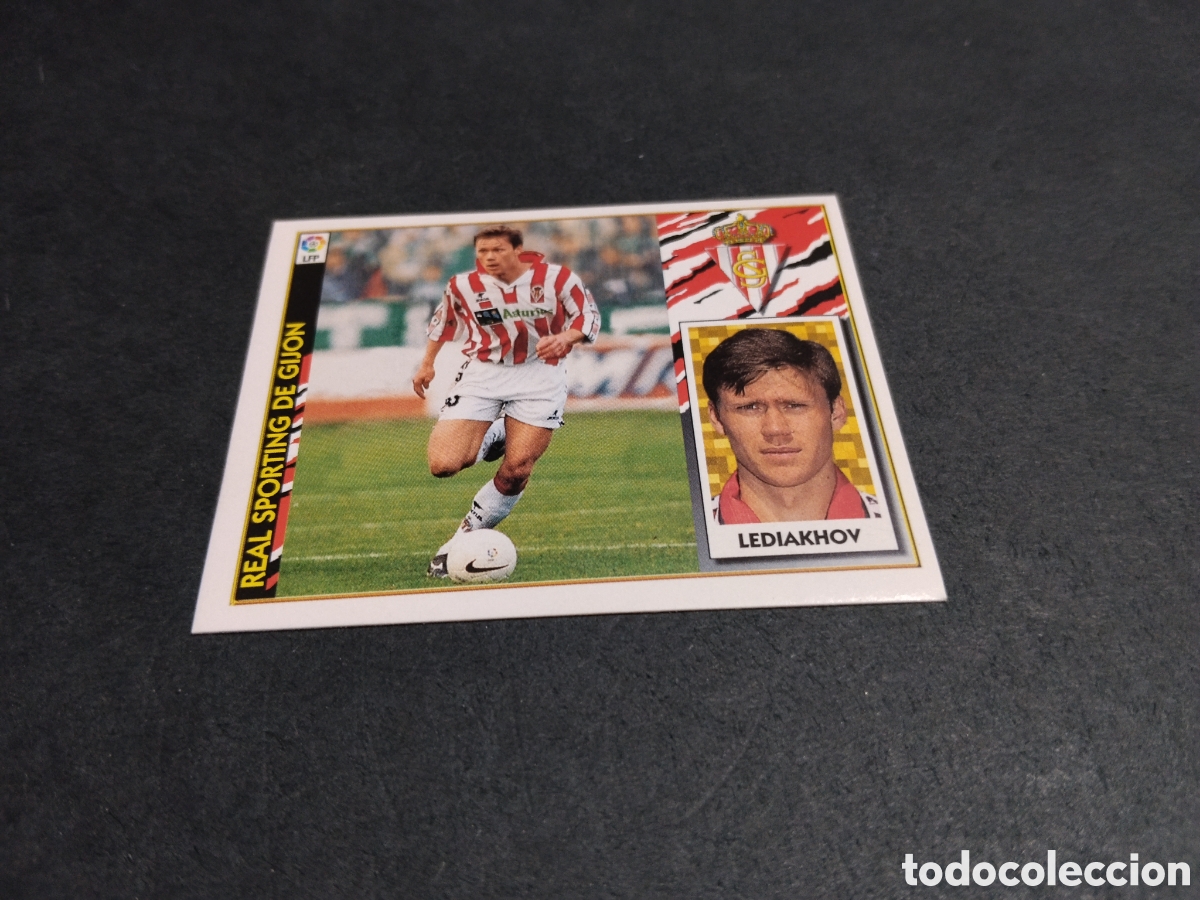 Cromos de f&uacute;tbol: Cromo futbol cromo futbol Real Sporting de Gij&oacute;n 97-98 Lediakhov