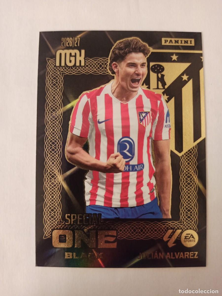 Cromos de f&uacute;tbol: Juli&aacute;n Alvarez - At. Madrid - SPECIAL ONE BLACK - MEGACRACKS - 2026 2027 26 27 - MGK