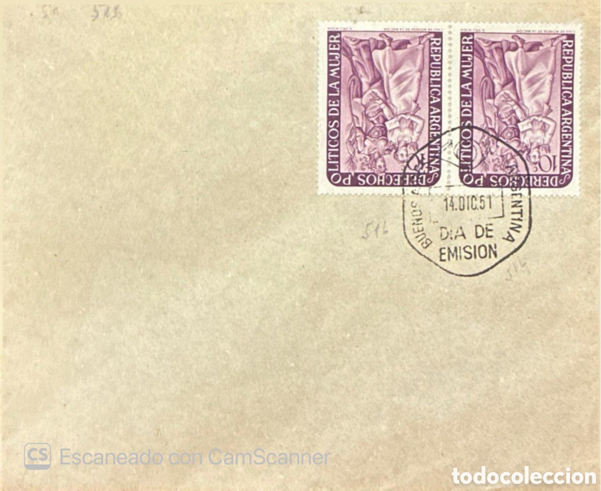 Football Stickers: CA)Argentina.1951 (the postmark reads &rdquo;14.DIC.51&rdquo;) First Day of Issue / philatelic commemorative cov