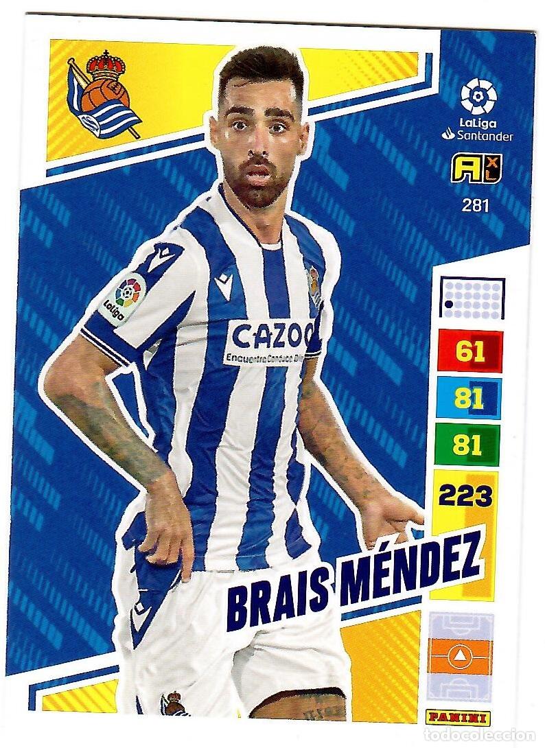 Football Stickers: Brais Mendez (R. Sociedad), n&ordm; 281: Cromo del album de futbol Adrenalyn 2022-23