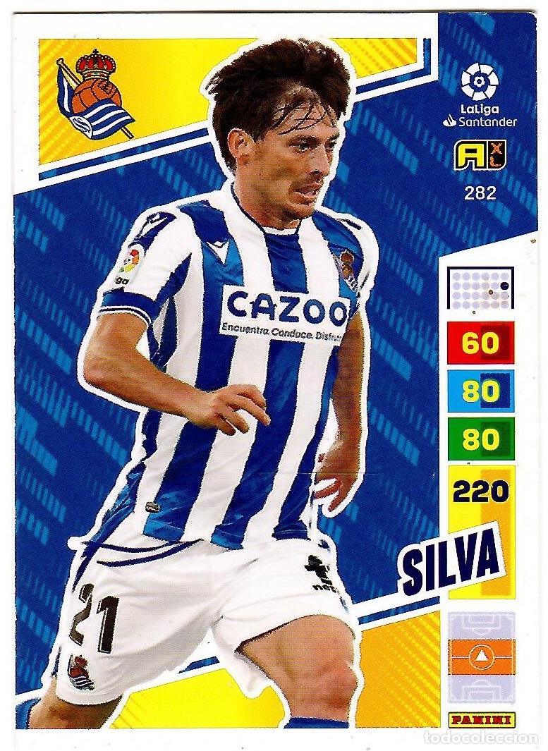 Football Stickers: Silva (R. Sociedad), n&ordm; 282: Cromo del album de futbol Adrenalyn 2022-23