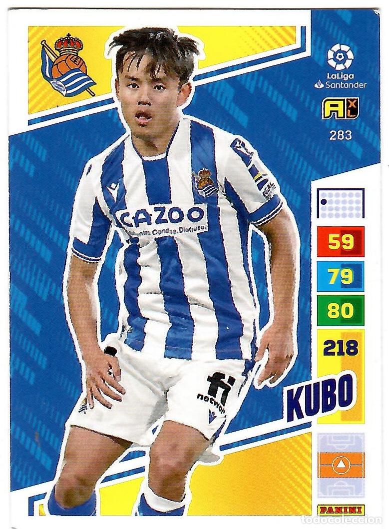 Football Stickers: Kubo (R. Sociedad), n&ordm; 283: Cromo del album de futbol Adrenalyn 2022-23