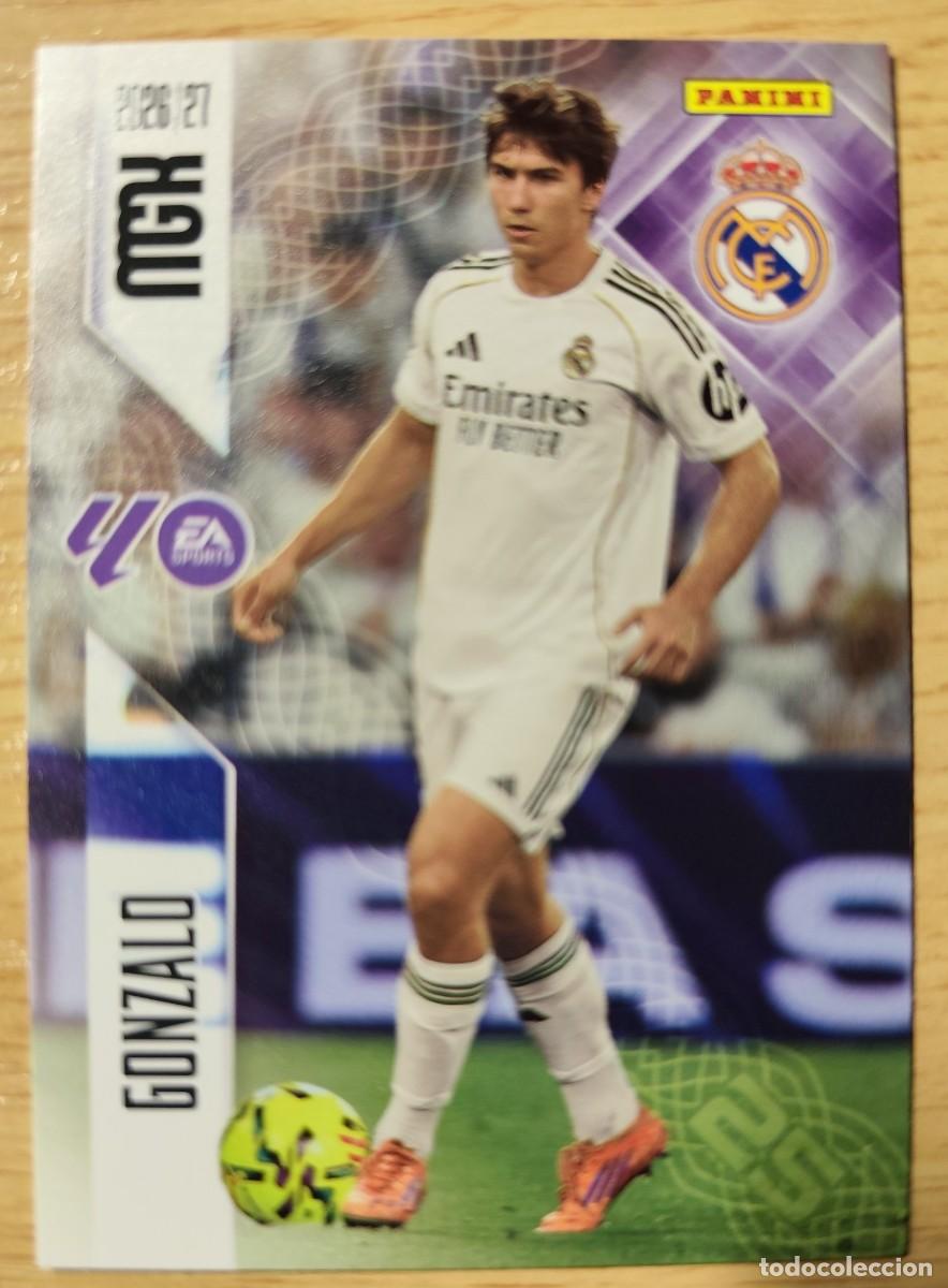 Football Stickers: CARD FOOTBALL 233 GONZALO REAL MADRID LIGA 2026 2027 MEGACRAKS MGK PANINI BAJA FULHAM