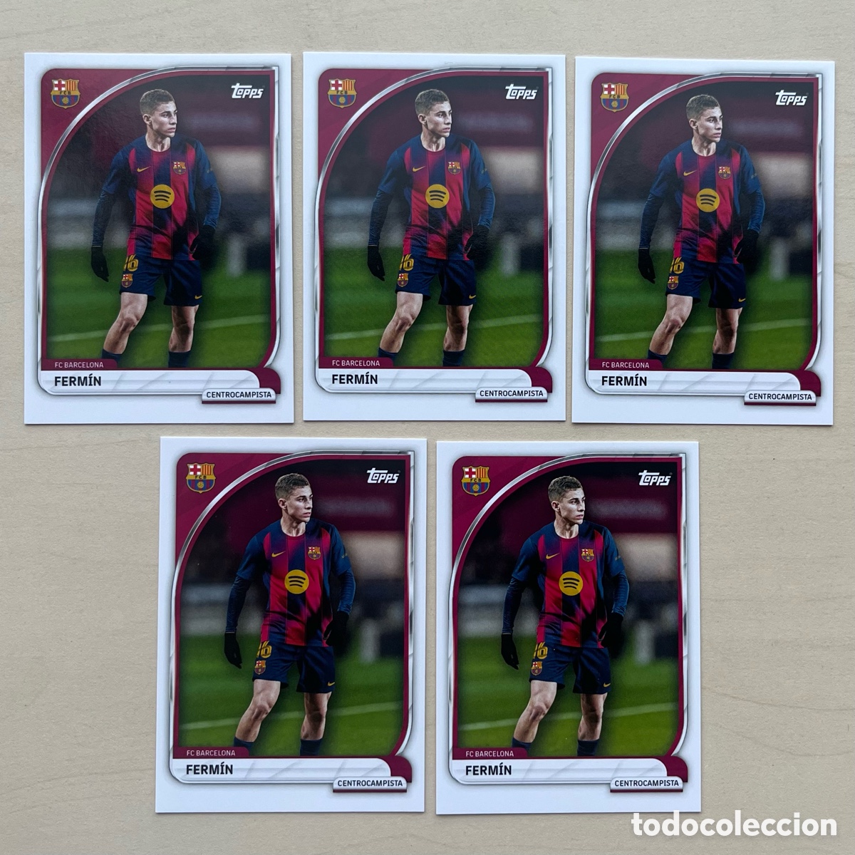 Cromos de f&uacute;tbol: Lote 5 Ferm&iacute;n L&oacute;pez FC Barcelona Tin 2025-26