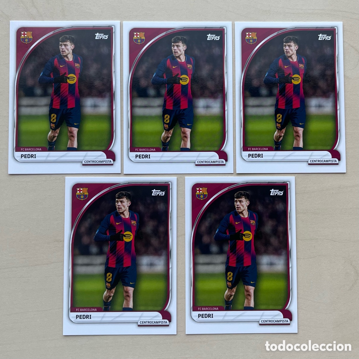 Cromos de f&uacute;tbol: Lote 5 Pedri FC Barcelona Tin 2025-26