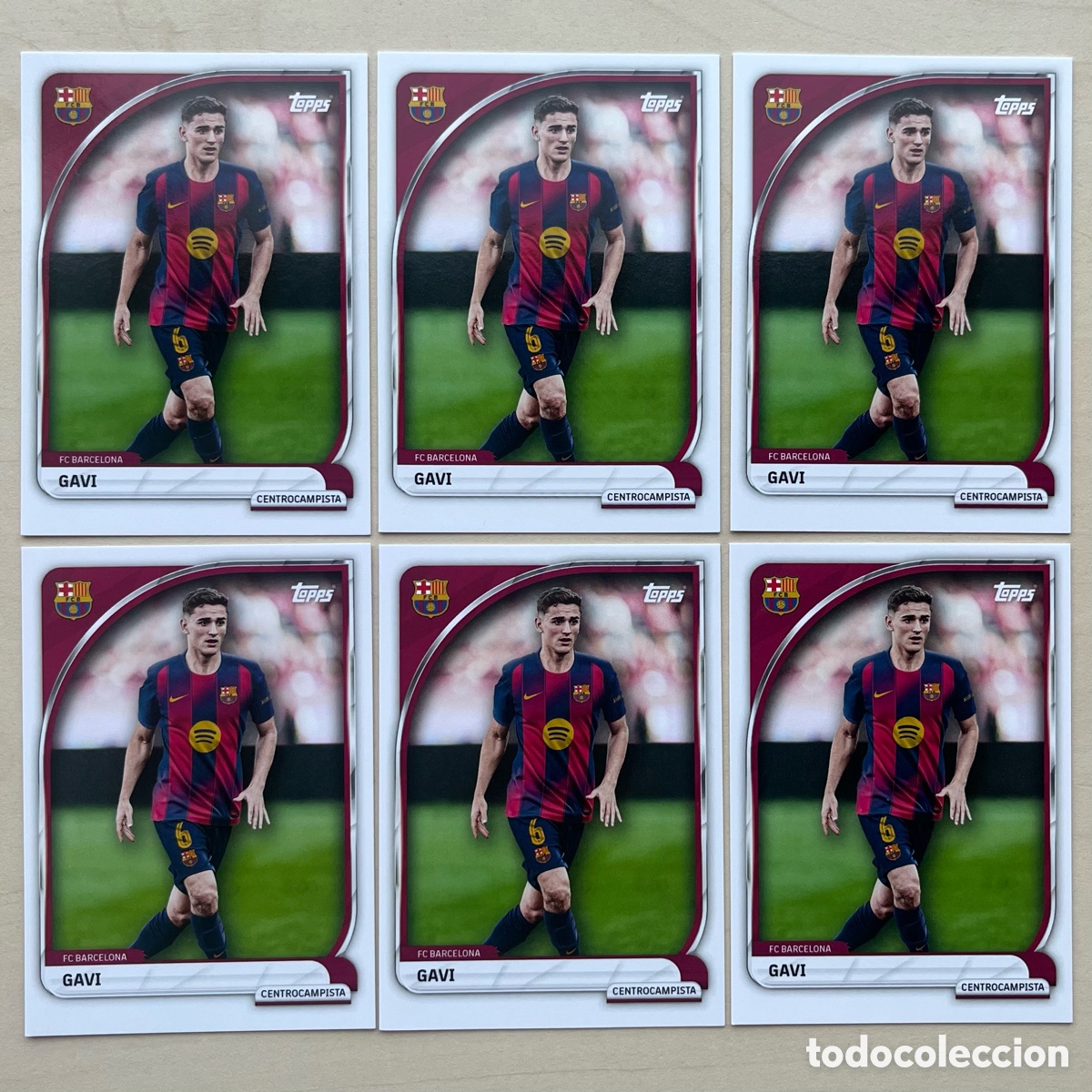 Cromos de f&uacute;tbol: Lote 6 Gavi FC Barcelona Tin 2025-26