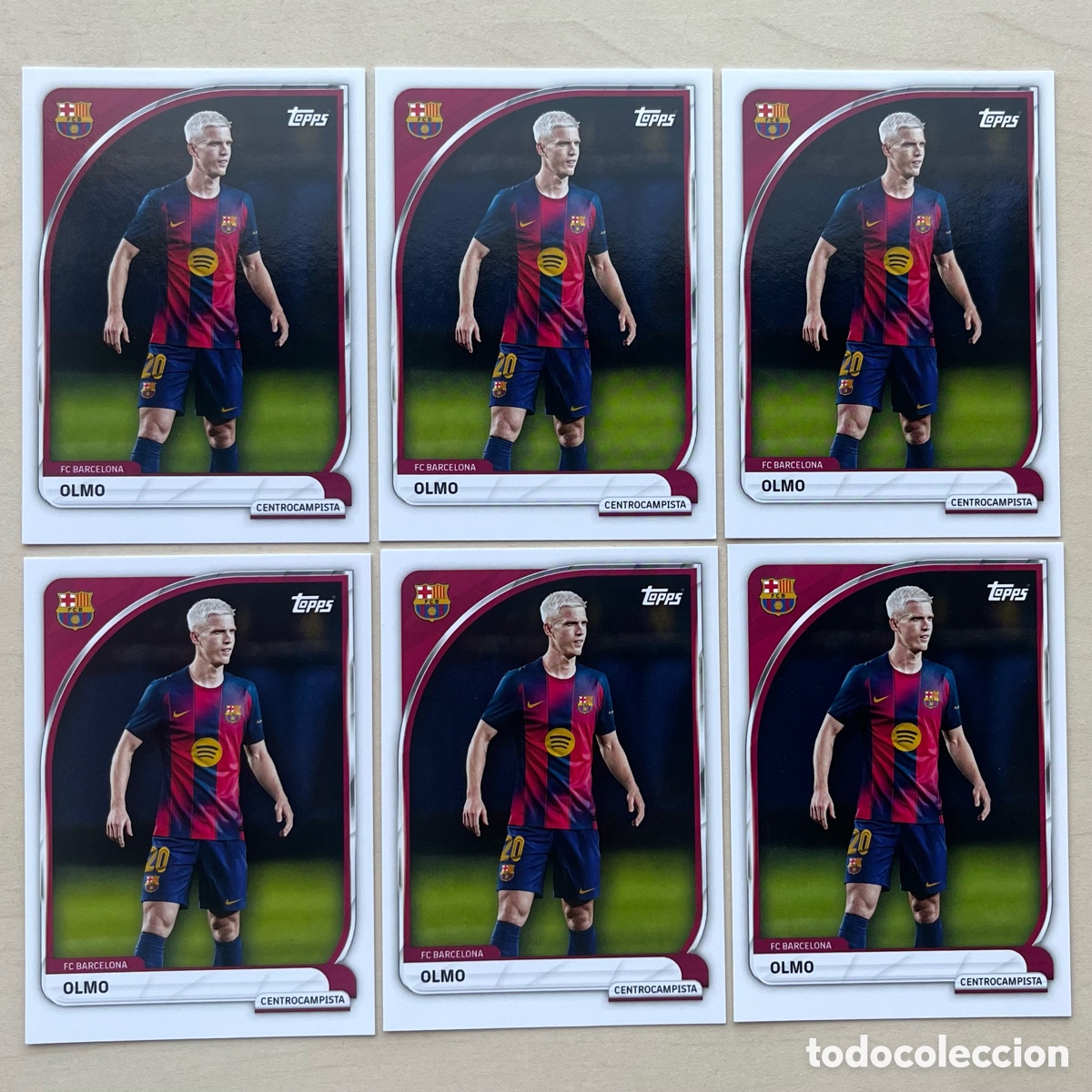 Cromos de f&uacute;tbol: Lote 6 Dani Olmo FC Barcelona Tin 2025-26