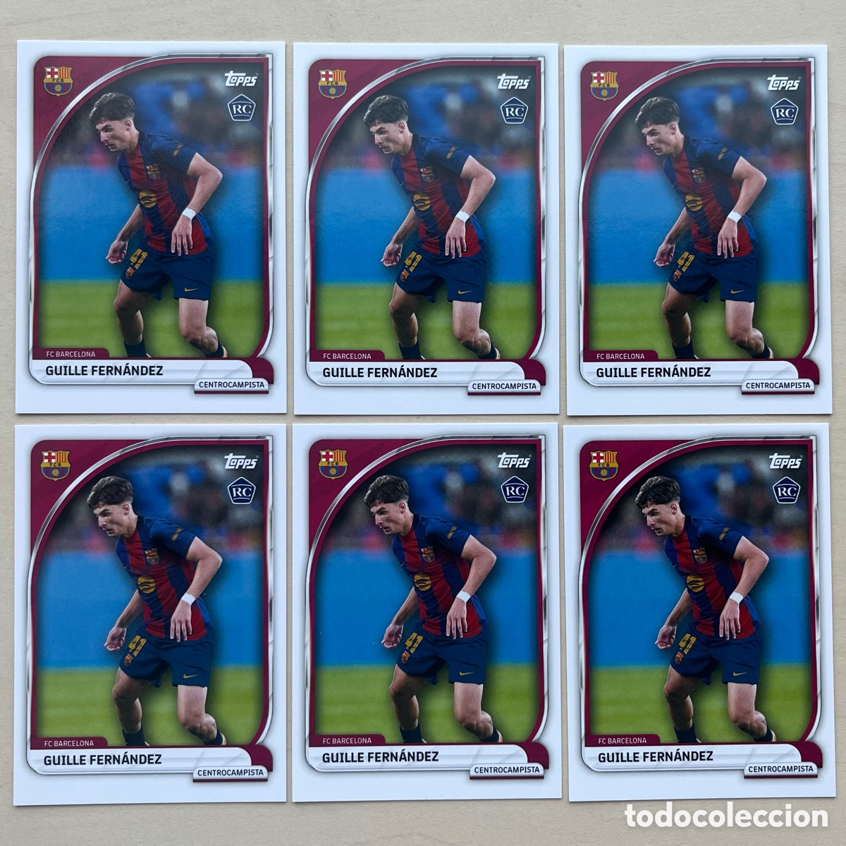 Figurine di Calcio: Lote 6 Guille Fern&aacute;ndez Rookie FC Barcelona Tin 2025-26