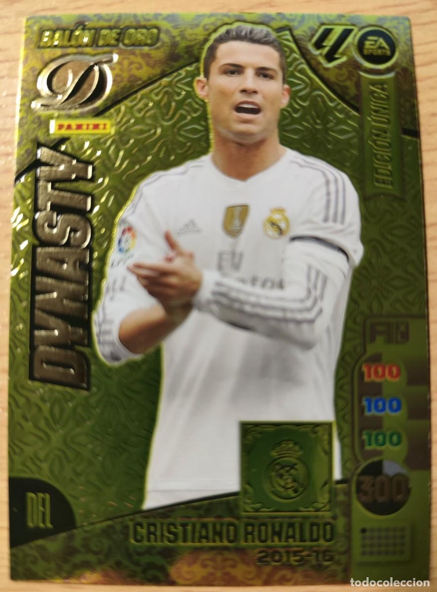 Fu&szlig;ball-Sticker: CARD FOOTBALL Adrenalyn 2024 2025 / 24 25 Cristiano Ronaldo Edici&oacute;n &Uacute;nica Bal&oacute;n de Oro Dynasty 2015