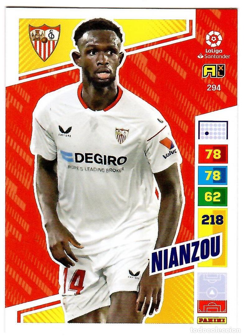 Cartes &agrave; collectionner de Football: Nianzou (Sevilla), n&ordm; 294: Cromo del album de futbol Adrenalyn 2022-23