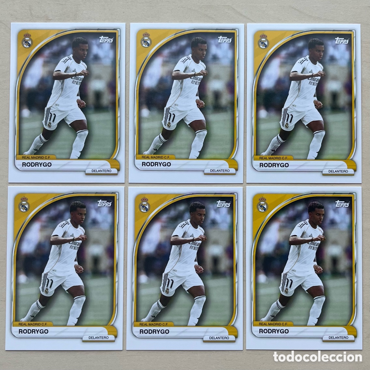 Cromos de f&uacute;tbol: Lote 6 Rodrygo Real Madrid Tin 2025-26