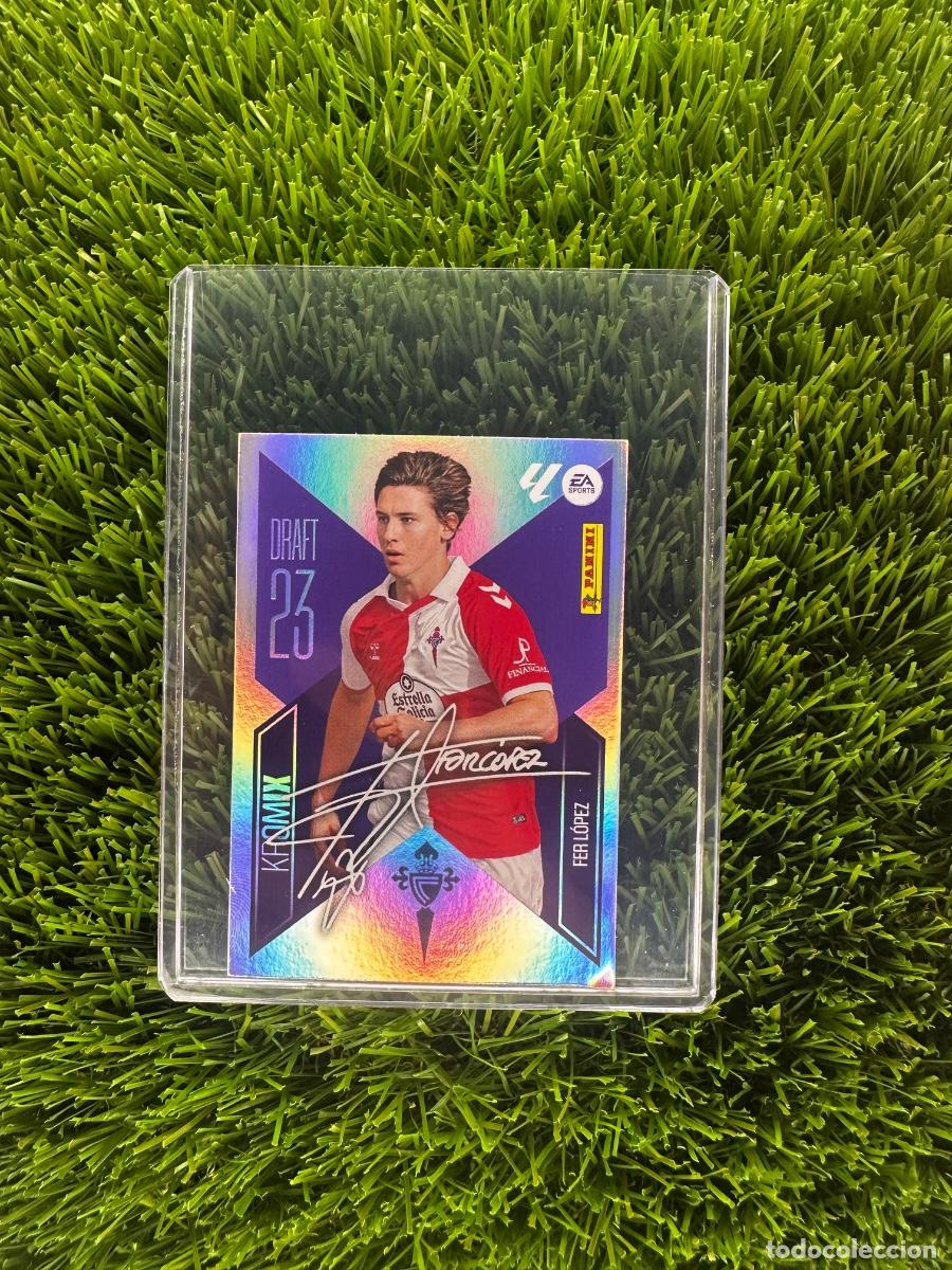 Cromos de f&uacute;tbol: N&ordm; K7 Fer L&oacute;pez Draft 23 Kromix RC Celta Liga Este 26 27